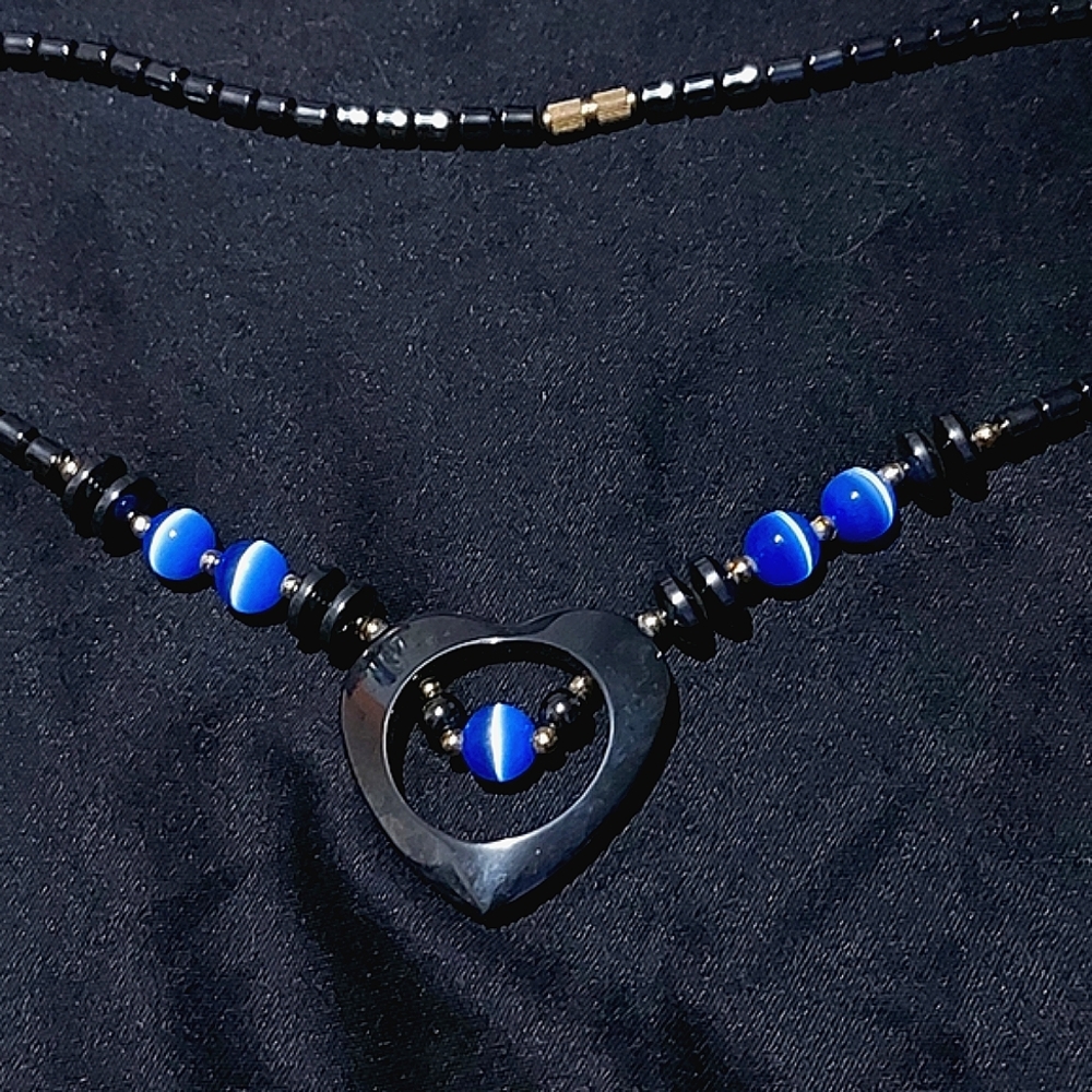 3/$25 Metal beaded heart necklace *Free with purchase of $35 or more
